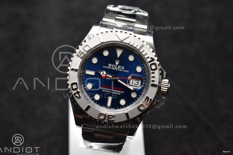 VR3235 on Edition Yacht-Master Bracelet 904L 126622 Clean SS Blue Best 1:1 Dial Steel 0307